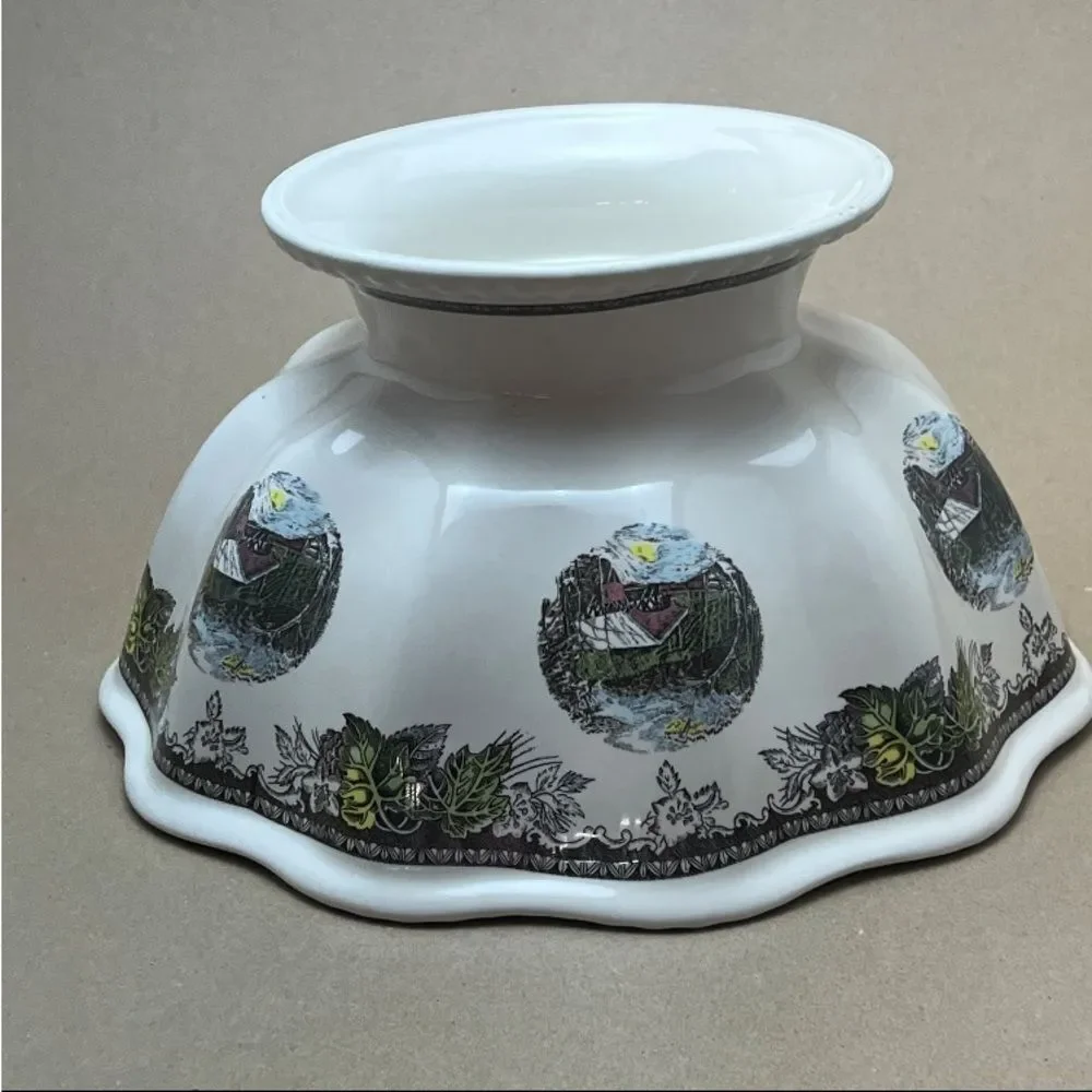 Johnson Bros Friendly 50th Anniversary Centerpiece Bowl-Limited Edition Village